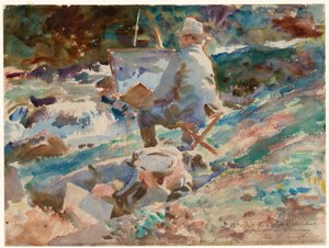 An Artist at His Easel by John Singer Sargent