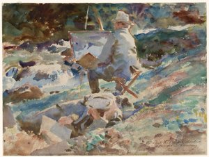 An Artist at His Easel by John Singer Sargent