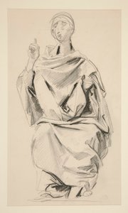 Draped Figure by John Singer Sargent