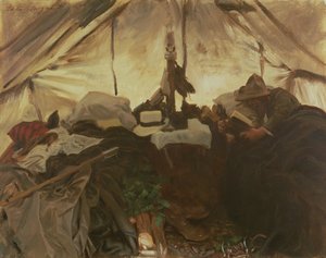 Inside a Tent in the Canadian Rockies, 1916 by John Singer Sargent