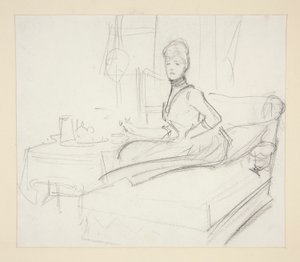 Lady at Tea Table