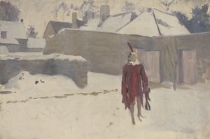 Mannikin in the Snow by John Singer Sargent