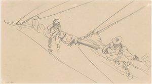 Men on a Spar by John Singer Sargent