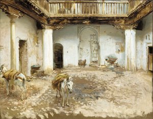 Moorish Courtyard by John Singer Sargent