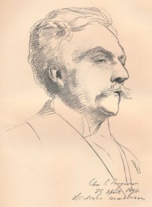 Portrait-Sketch of M. Gabriel Faure, c1889 by John Singer Sargent