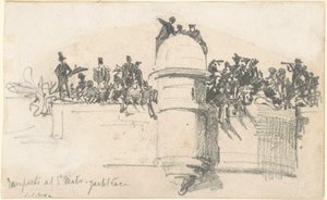 Ramparts at St. Malo—Yacht Race by John Singer Sargent