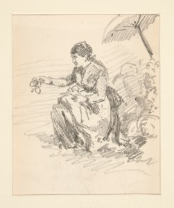 Seated Figure of a Woman by John Singer Sargent
