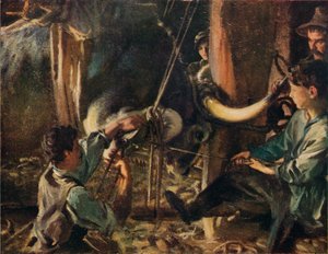 Shoeing the Ox, c1910 by John Singer Sargent