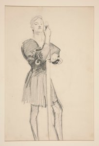 Standing Figure with a Spear by John Singer Sargent