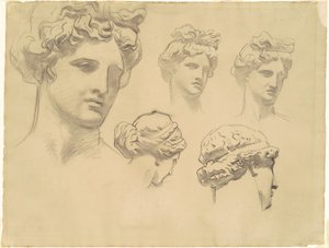Studies for "Apollo and the Muses"