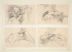 Studies of Cellini by John Singer Sargent