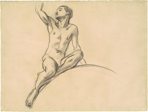 Study for Figure Above Music, 1919-1920