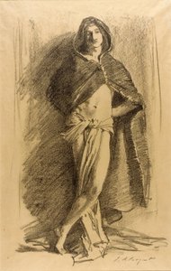 Study of a Young Man (Cloaked) by John Singer Sargent