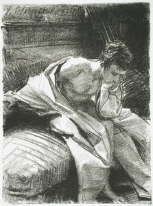 Study of a Young Man Seated by John Singer Sargent
