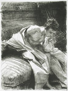 Study of a Young Man Seated by John Singer Sargent