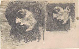 Two Heads by John Singer Sargent