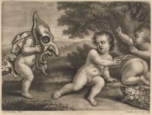 Children Playing with a Mask