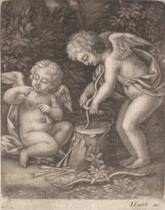Cupids Trying Out a Bow