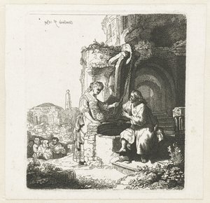 Christ and the woman of Samaria among ruins by John Smith of Chichester