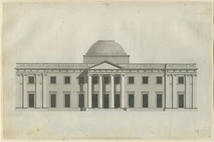 Chillington Hall: pen and wash drawing, nd [1780s] by John Soane