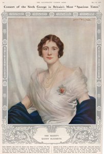 Portrait of Queen Elizabeth (1900-2002) by John St. Helier Lander