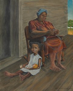 On the Porch by John Steuart Curry