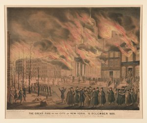 The Great Fire of the City of New York, 16 December 1835