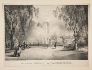 View of the Fountain in Franklin Square, Philadelphia