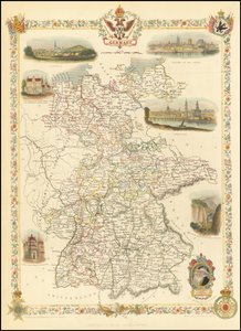 1851 Map of Germany