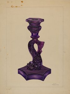 Dolphin Candlestick, c. 1936 by John Tarantino