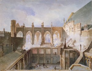 View of the destruction of St Stephen