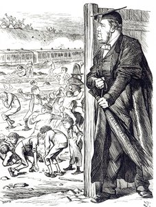 A Cartoon Depicting William Vernon Harcourt, Illustrated by John Tenniel