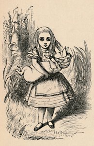 Alice Holding a Pig in Her Arms, 1889 by John Tenniel