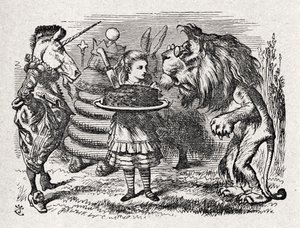 Alice the Lion and by John Tenniel