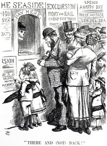 The frequency of accidents on overcrowded excursion trains by John Tenniel