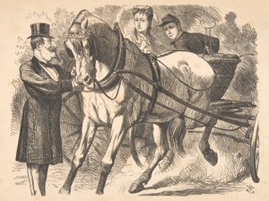 Easing the Curb Punch, July 24, 1869 by John Tenniel