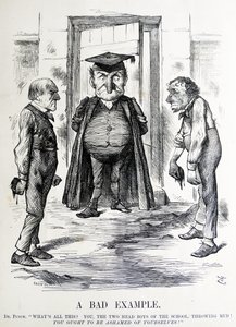 Political satire depicting William Ewart Gladstone and Benjamin Disraeli