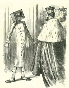 The Ballot Bill Standing Up to the House of Lords by John Tenniel