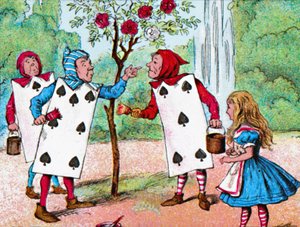 The Playing Cards Painting the Rose Bushes