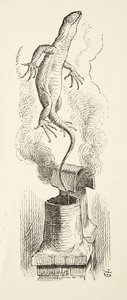 There Goes Bill!, from Alice’s Adventures in Wonderland by Lewis Carroll (1832-98), Pub. 1891 by John Tenniel
