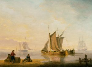 The Harbour at Weymouth, 1805 by John Thomas Serres