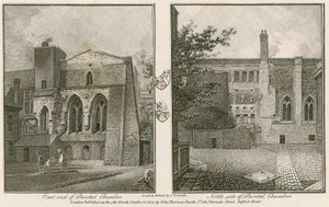 East end and north side of the Painted Chamber, Westminster Palace by John Thomas Smith