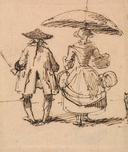 Joseph Nollekens R.A. and Mrs. Nollekens: The Pair of Compasses and the Pair of Callipers Side by Side by John Thomas Smith