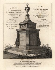 Tomb of Artist William Hogarth, Chiswick Churchyard, Middlesex