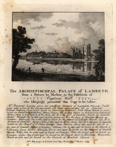 View of Lambeth Palace, London