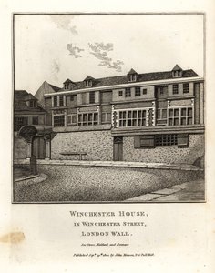 Winchester House in Winchester Street, London Wall by John Thomas Smith