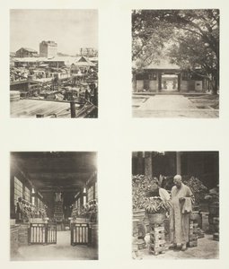 A Canton Pawn Shop, Honam Temple, Canton, Temple of Five Hundred Gods, Canton, c. 1868