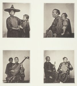 Boat Girls, A Canton Boatwoman and Child, Musicians by John Thomson