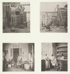Rolling Scented Caper and Gunpowder Teas, Weighing Tea for Exportation, A Tea House