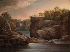 Norwich Falls (or The Falls of the Yantic at Norwich) by John Trumbull